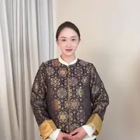【黑金宝相】2025新款新中式国风宋锦外套HJ-166