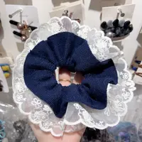 N510藏蓝色蕾丝小蛮腰