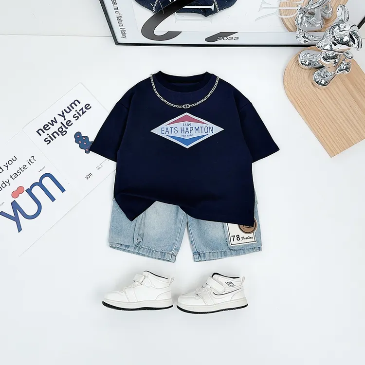儿童夏短袖T恤夏季男童衣服夏装2025新款潮 AY25473 悠悠童话童装