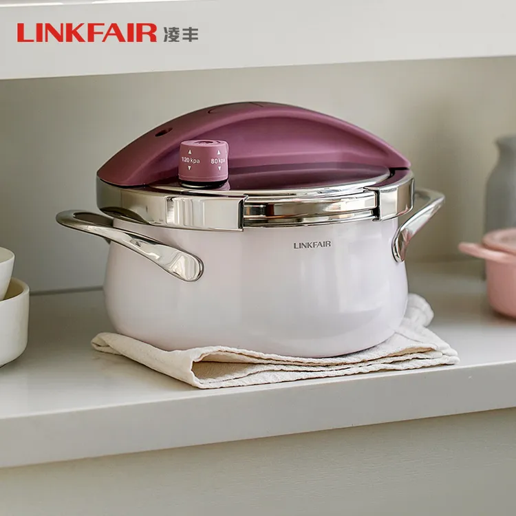 【小玲姐专属】凌丰玲珑小压力锅3升304不锈钢防爆按钮迷你高压锅