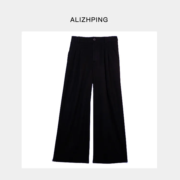 2025冬款时尚气质简约厚款轻奢款山羊绒西装裤P415