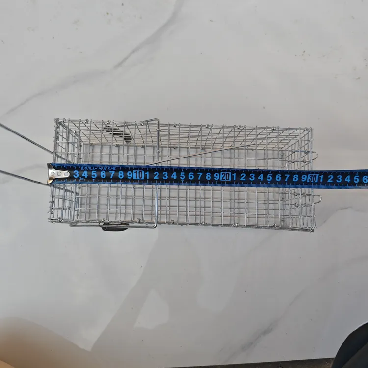 新款热镀锌折叠防逃脱户外老鼠笼30*12*12（l0个装）
