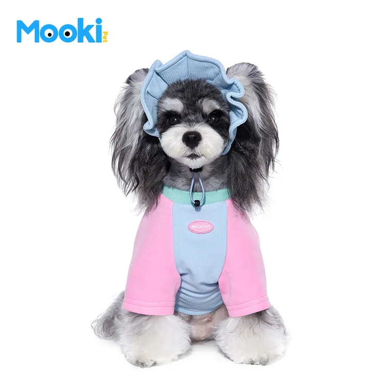 mookipet狗狗保暖抗菌T恤秋季新款雪纳瑞比熊西高地小中型犬衣服