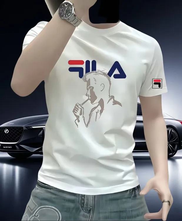 轻奢新款时尚潮流运动休闲男士百搭修身圆领弹力短袖高品质T恤