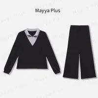 【灰系套装】Mayya Plus麦芽定制光风百搭显瘦休闲套装女32537190AB