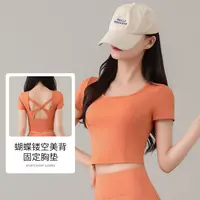 防震短袖休闲运动女弹力透气夏季新款跑步速干（单件）111