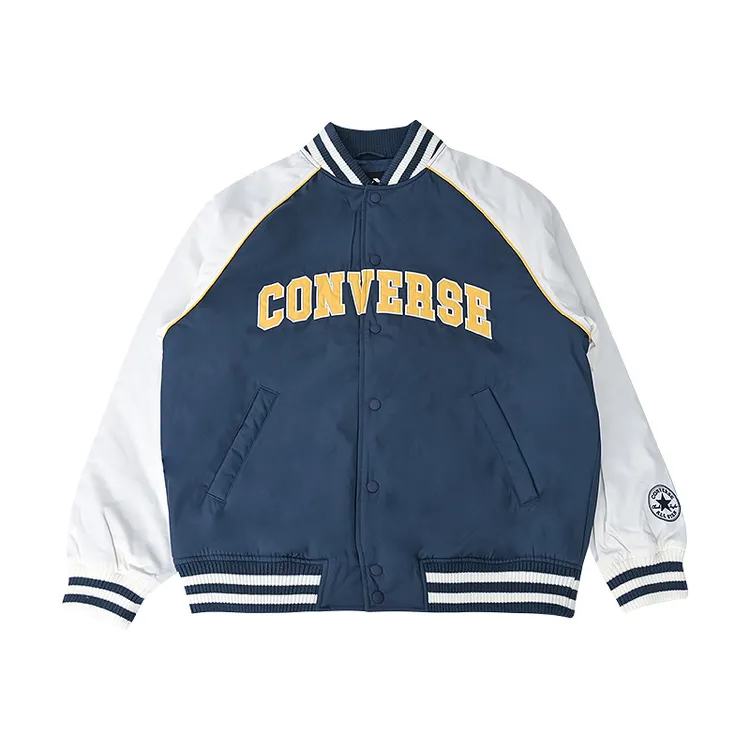Converse/匡威男女款棉服复古撞色棒球服运动休闲外套UCJ089-BFK