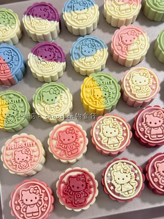 可爱手作HelloKitty月饼礼盒中秋限定凯蒂猫  少女心糕点中秋礼物