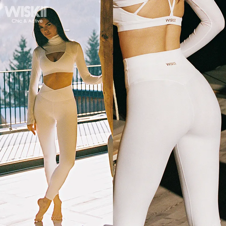 WISKIIV腰休闲运动长裤女户外跑步爬山修身健身裤训练瑜伽裤WS532