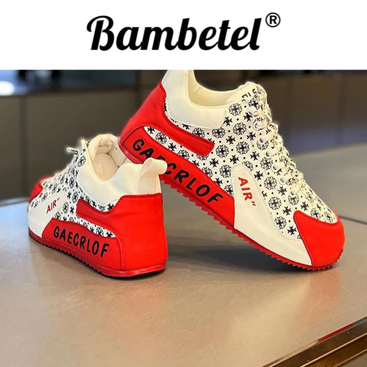 Bambetel经典板鞋时尚百搭透气高级配色男鞋舒适运动男款鞋子休闲