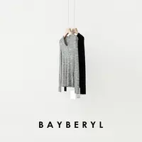 BAYBERYL老贝段彩蛋领*细腻羊毛百搭打底秋针织衫ZZS5E0710-9/24