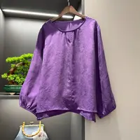 中式上衣复古传统改良素色秋季女装宽松气质上衣6669