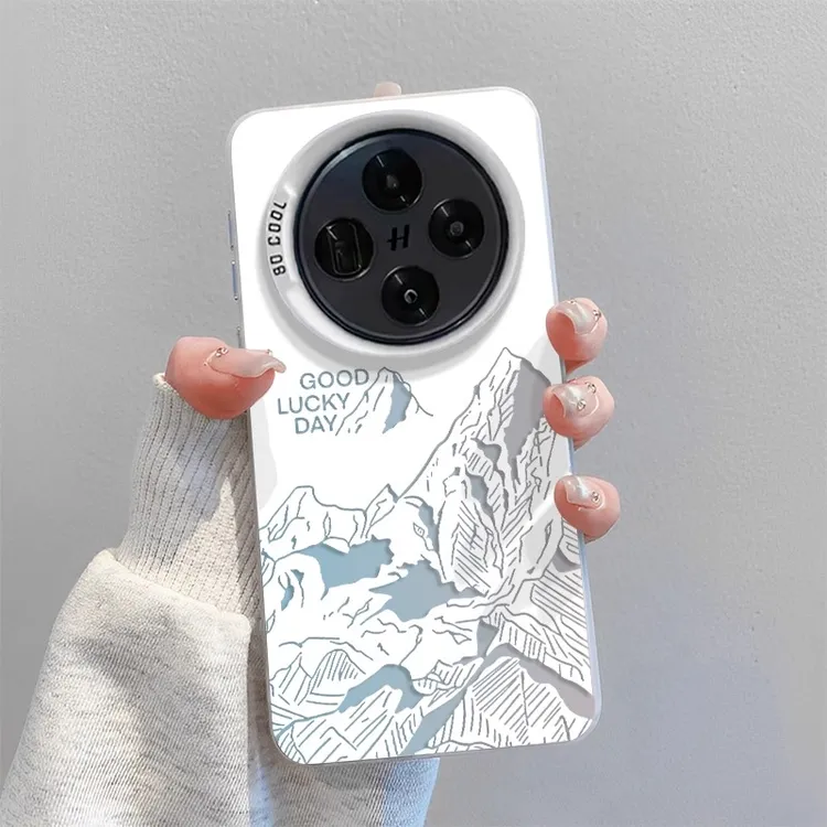 线条山峰适用OPPOFindX8Pro手机壳高级X8s+小众X8ultra防摔保护套