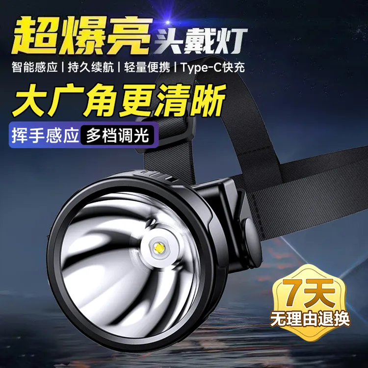 【阿九专属】飞利浦钓鱼头灯户外夜骑登山强光充电超亮头戴式1342