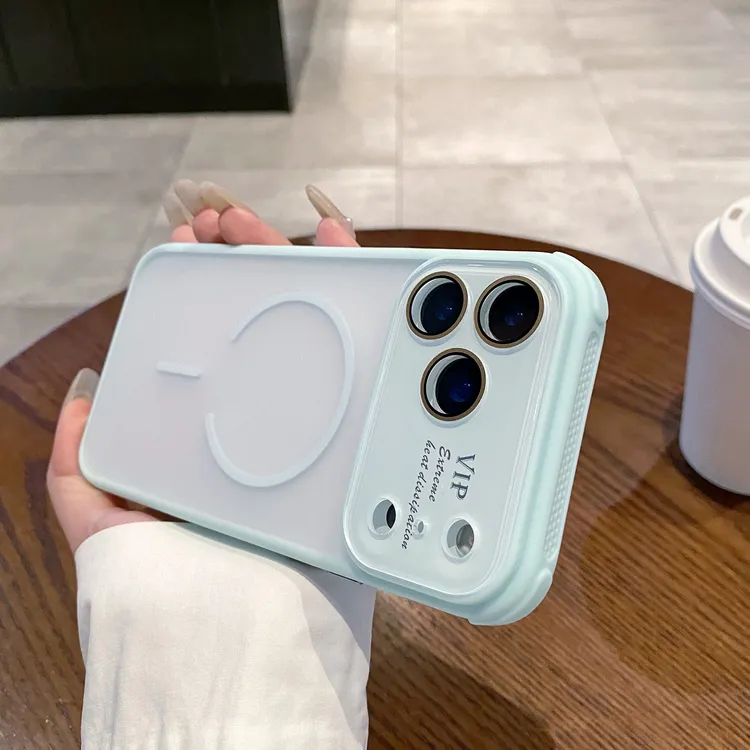 远峰蓝秒变17散热磁吸适用于苹果手机壳带镜头膜网红男女款高级感