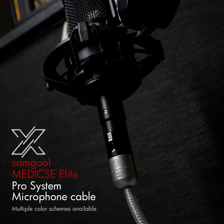 samgool+卡侬线公对母话筒麦克风声卡连接6.35大三芯平衡XLR音频