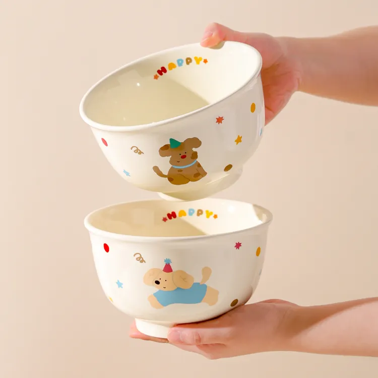 川岛屋可爱面碗家用2025新款高颜值汤碗大碗陶瓷泡面碗具个人专用
