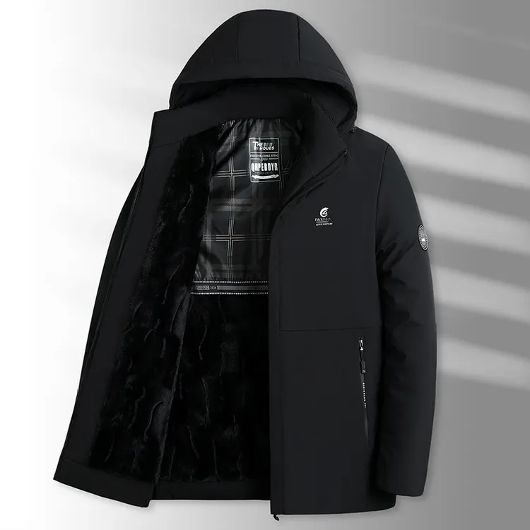 68-2男士棉服爸爸装连帽加厚加绒打工人必备休闲中年