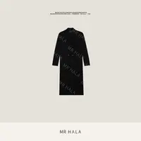MRHALA 金官羊毛交织显瘦风衣外套女 YW7701