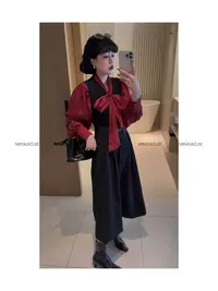 9983#复古时尚背心连衣裙