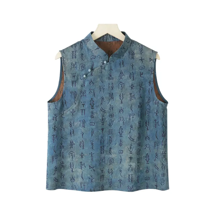 甲骨文·蓝色 上衣新中式国风女装1b864828