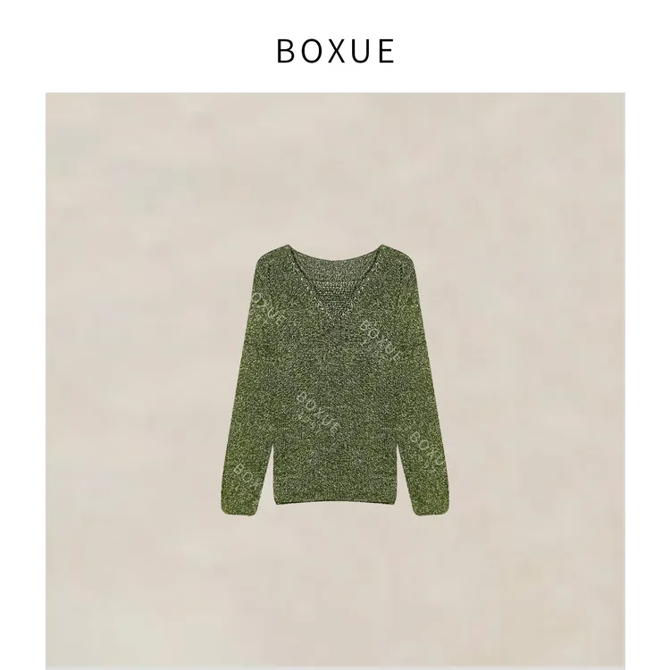 BOXUE“梦调”2025秋季山羊.绒绵.羊毛轻奢针织 毛衣 #250809MY3547
