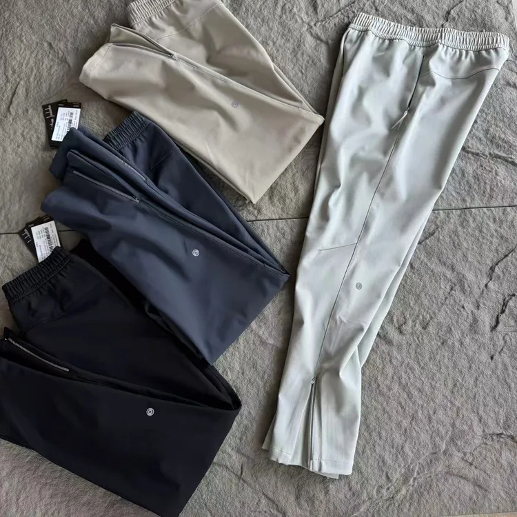 lu秋冬款加厚防风户外休闲立体剪裁裤脚拉链软壳裤