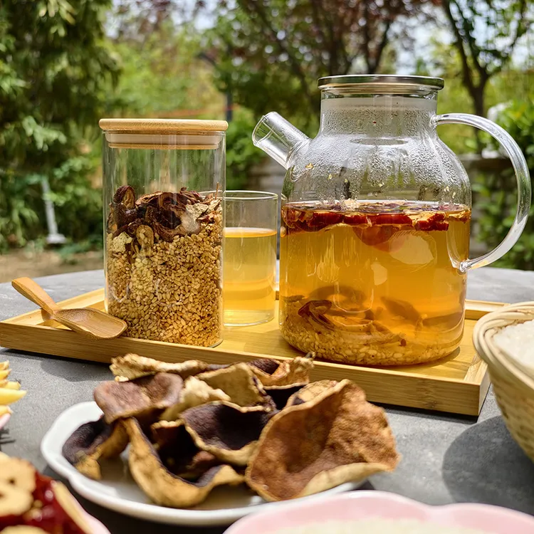 姜枣茶 陈皮红枣山楂 铁锅柴火现炒 伏牛山茶泡水喝温暖养三伏天