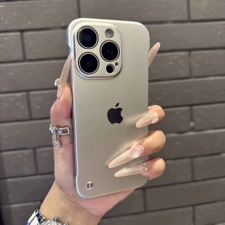小众无边框适用苹果16promax手机壳超薄散热iPhone17硬壳14/13/12