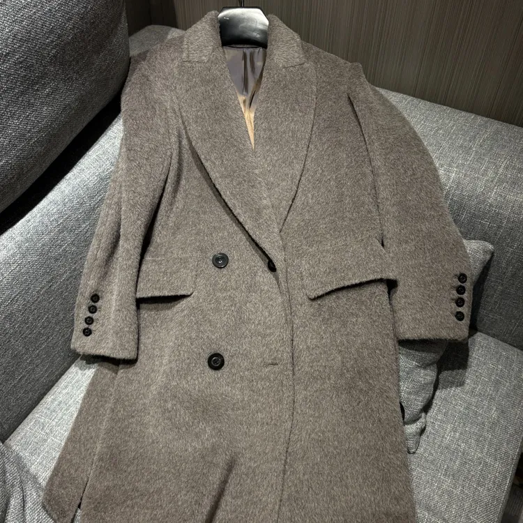 【MUOOT】秘鲁进口骆马绒顶奢御用·正肩长款秋冬大衣116E1230