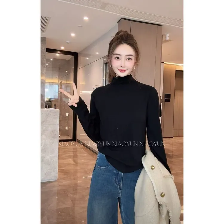 【百搭高领】小允姐姐2025新款气质时尚打底衫