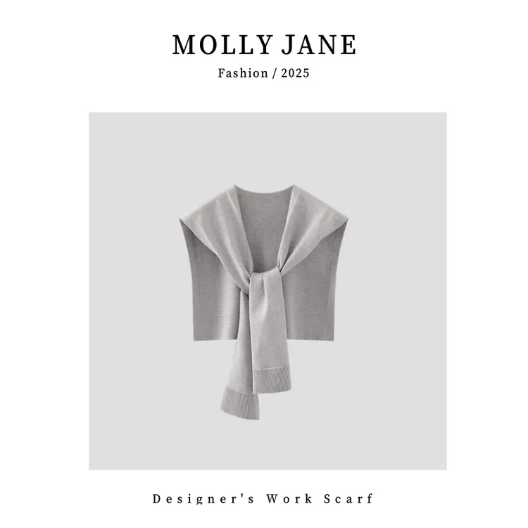 定制新款羊毛桑蚕丝高级软糯亲肤披肩外搭时尚配饰女装配饰PJ-107