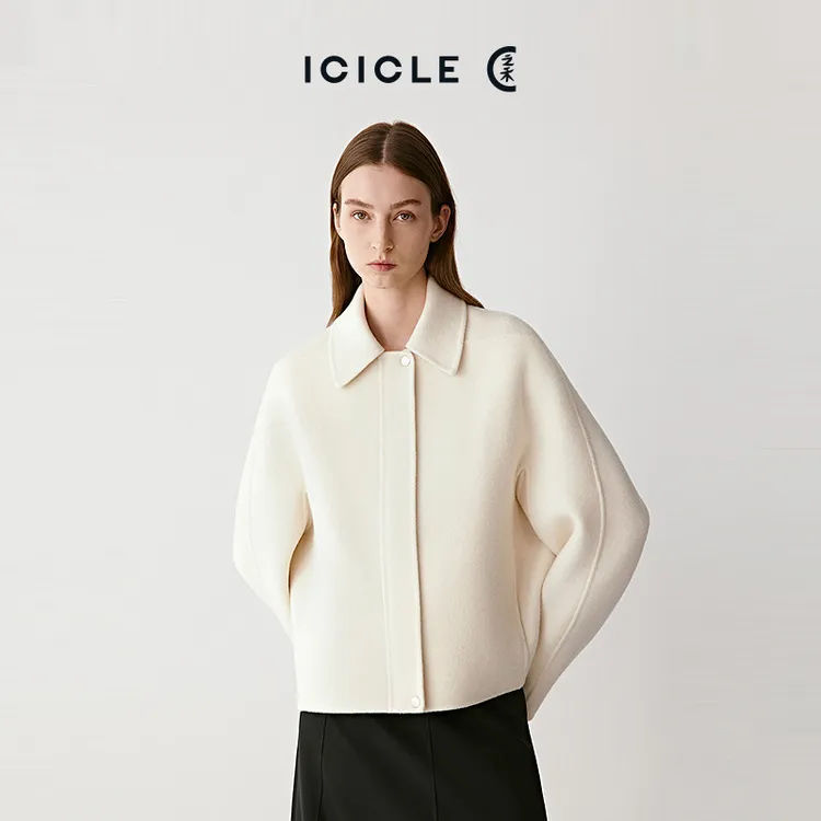 【不染色系列】ICICLE之禾羊毛羊绒双面呢外套1221