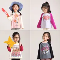 【饭饭】YAMIO杨梅家2025秋季新款儿童装女童插肩长袖T恤LF7101