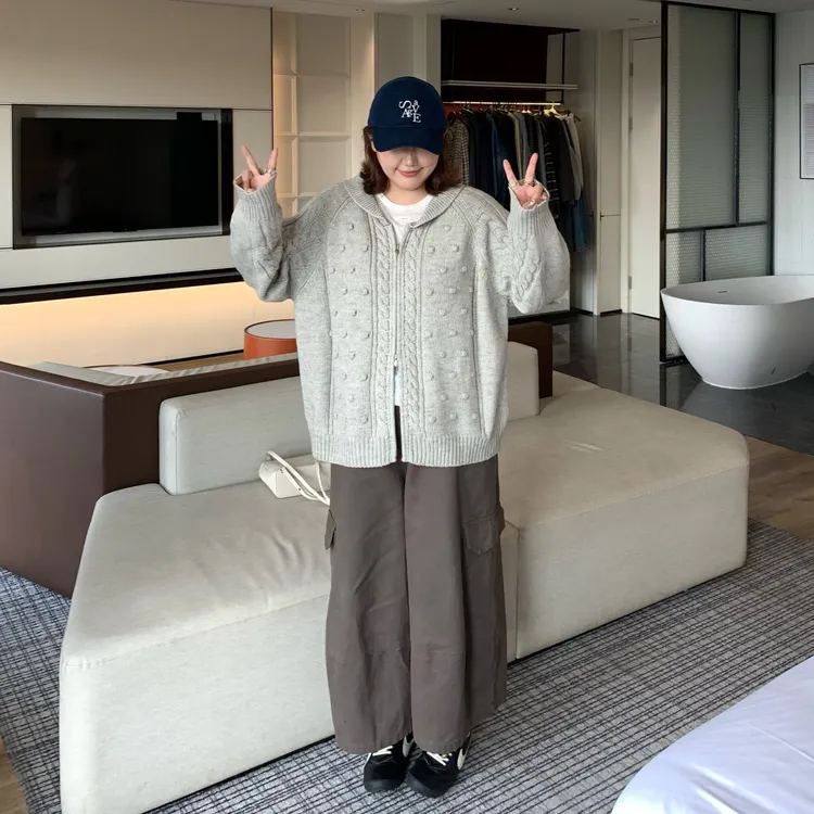 Q了个T 微胖mm 九分工装裤