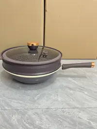 双层炒锅带蒸笼随机发货