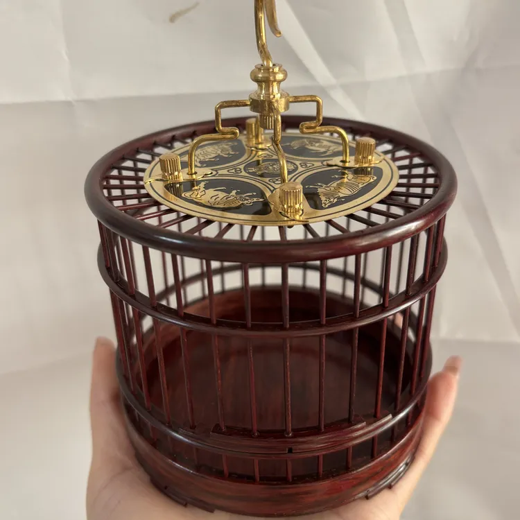 精品小叶紫檀蝈蝈笼（全实木）