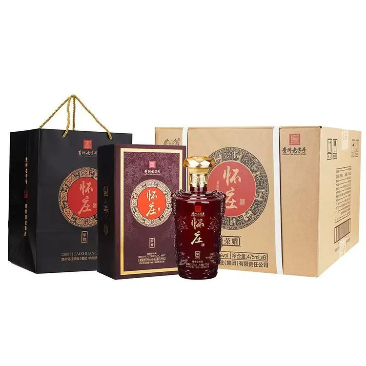 怀庄酒荣耀 酱香型白酒 固态纯粮酿造 整箱53度475ml*6瓶