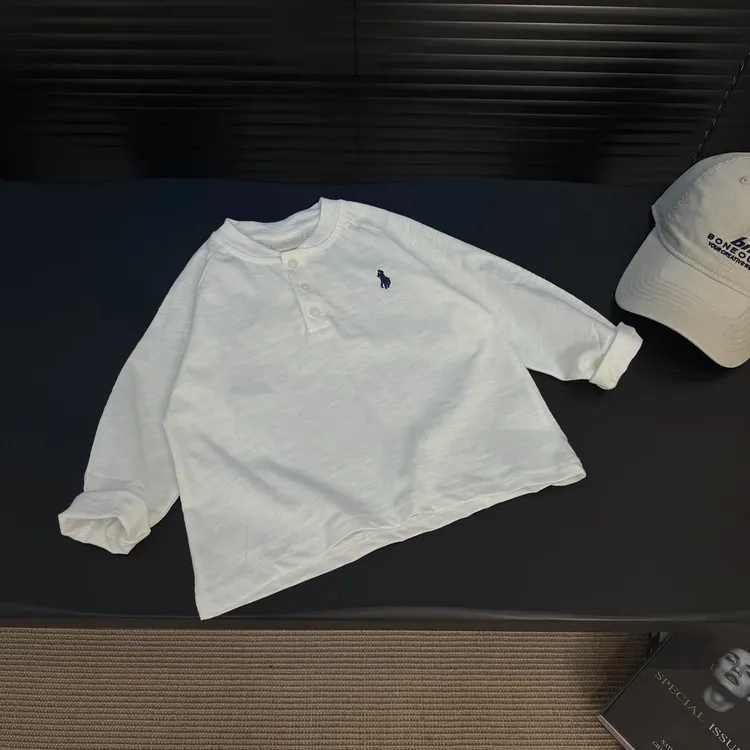 儿童纯棉长袖T恤新款男童女童时尚休闲春秋纯色儿童百搭卫衣