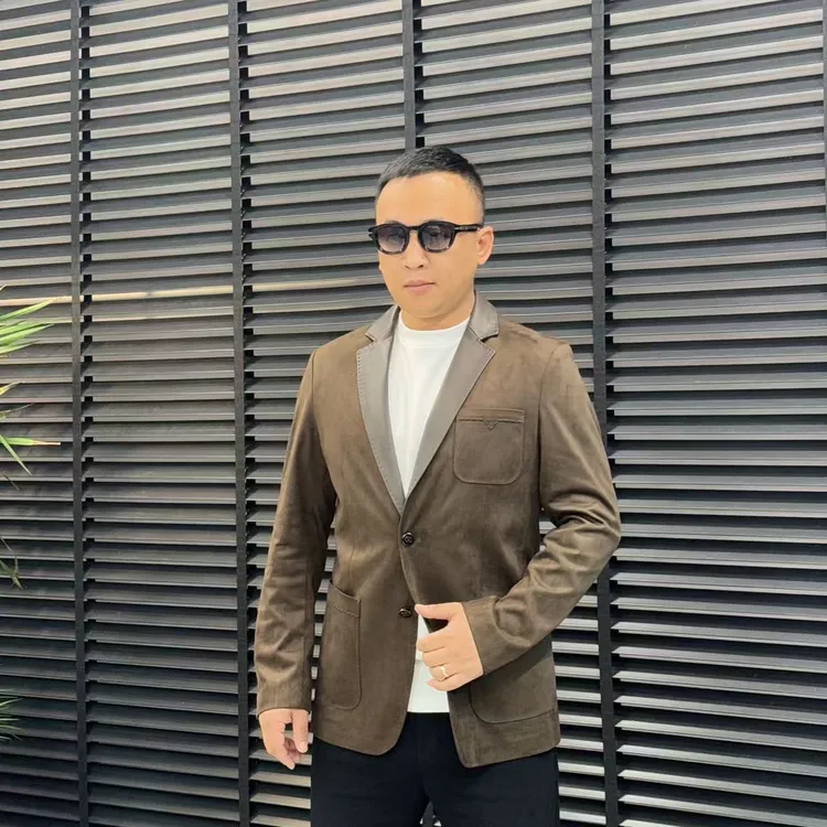 张先生欧货•25815春秋款男士轻奢商务休闲时尚修身简约百搭西服