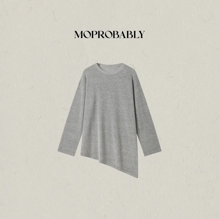 Moprobably李予诺「舒型」"绵羊毛"极简风个性百搭针织毛衫L5376034