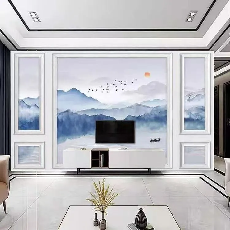 定制好看电视电视墙背景墙布客厅沙发壁画卧室墙布装饰墙纸