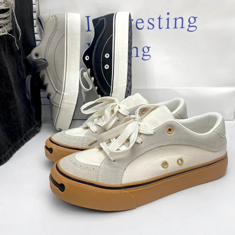 2025夏季新款爆款休闲鞋男生增高厚底透气板鞋男款百搭小众潮鞋子