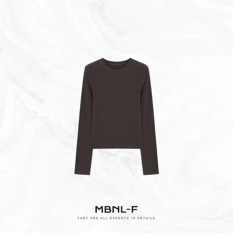 MBNL-F "skim 系列" 卡戴珊同款100%棉长袖T恤 秦磊XM-XSY3690