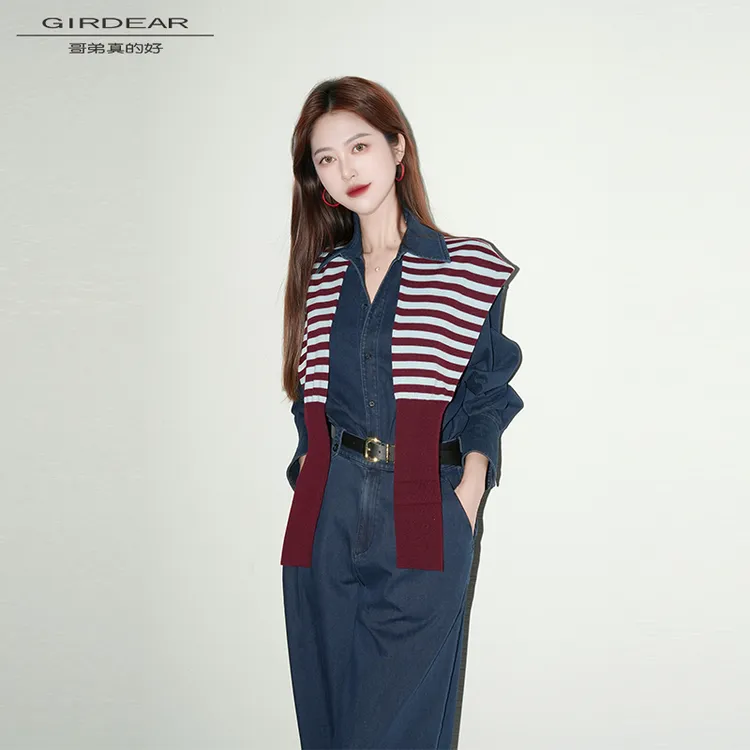 GIRDEAR/哥弟真的好纯色高级时尚披肩围巾女士造型穿搭配饰880001