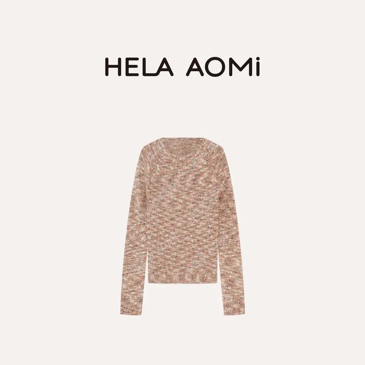 HELA AOMI “康宝莱.进口幼崽马海毛”羊毛混色针织衫CY5CN31110