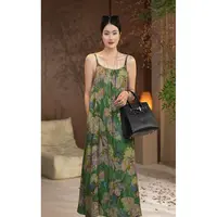 孜禾夏季新款吊带裙气质时尚百搭显瘦宽松连衣裙设计师款