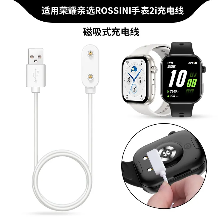 适用荣耀亲选ROSSINI手表2i充电线haylouwatch活力版原装充电器头