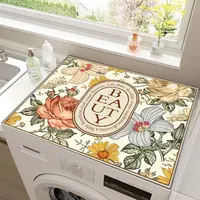 A034【60*60cm】硅藻泥入户门垫喜庆玄关厨房浴室防滑免洗地毯地垫