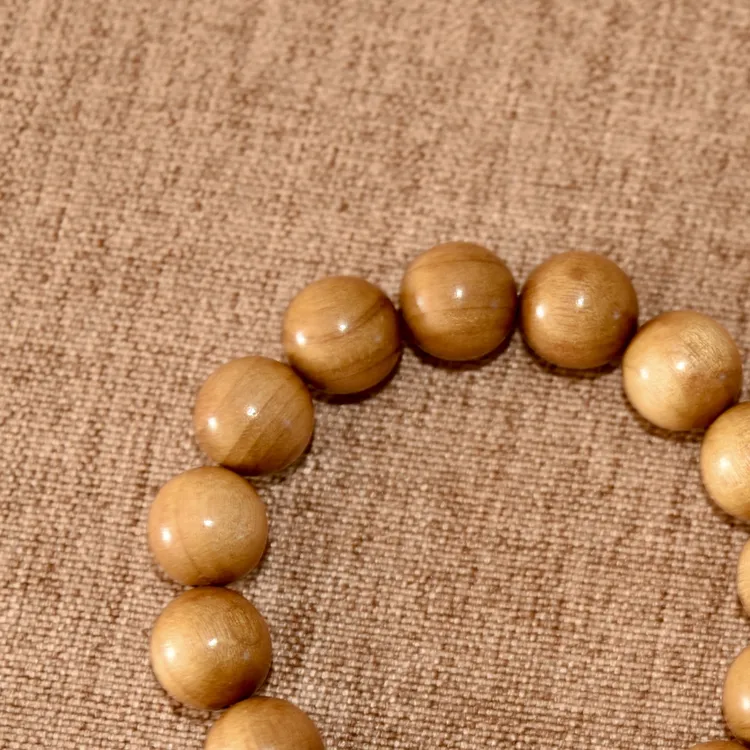 【金丝楠】圆珠满金丝百搭民族风老型古风无美颜金丝楠木木料